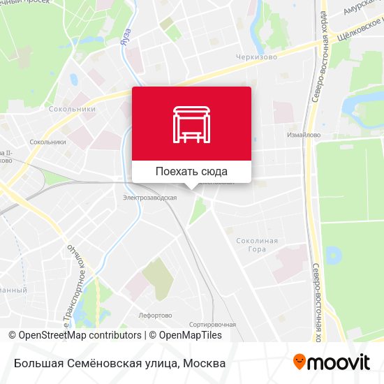 Карта Большая Семёновская улица