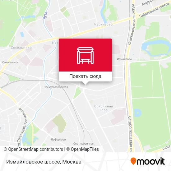 Карта Измайловское шоссе