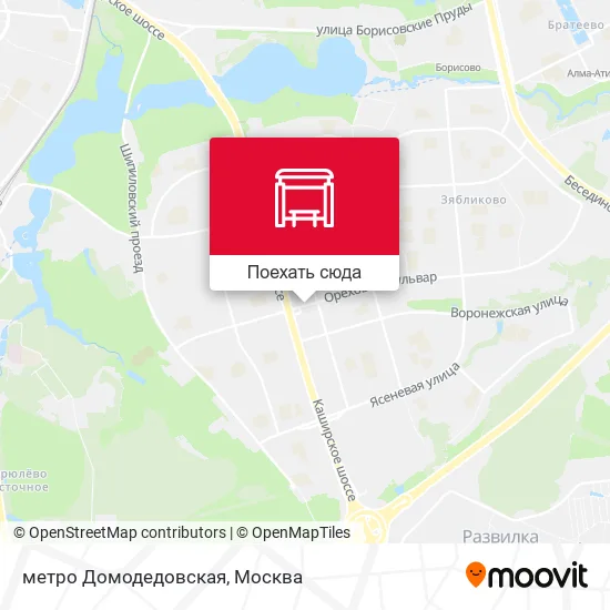Карта метро Домодедовская
