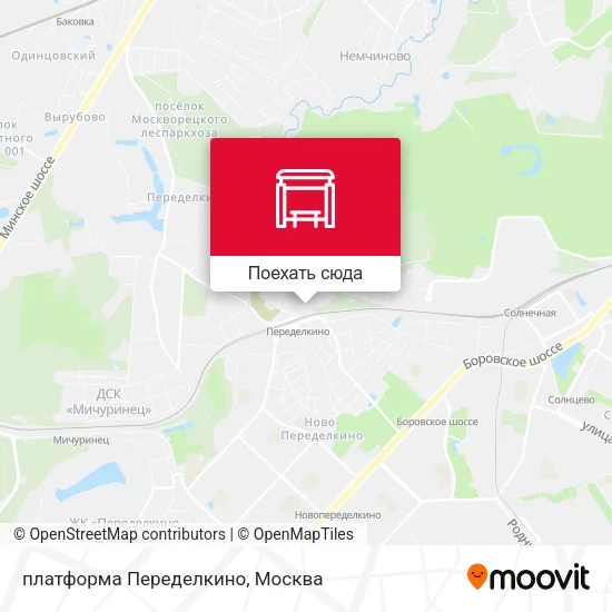 Карта платформа Переделкино