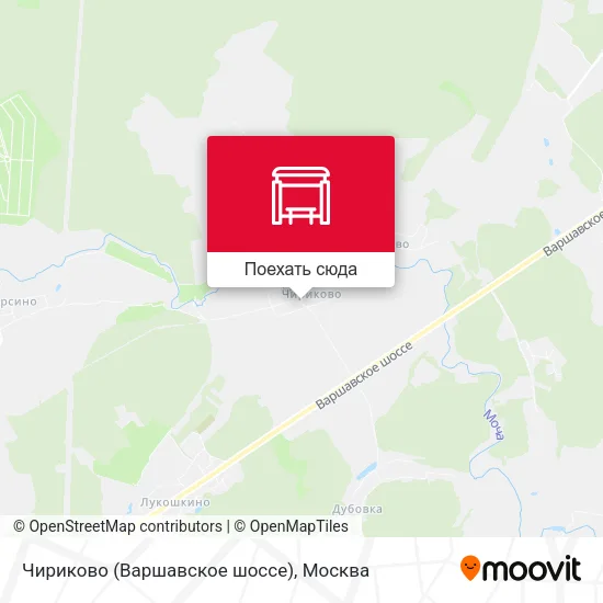 Карта Чириково (Варшавское шоссе)