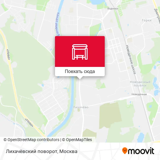 Карта Лихачёвский поворот