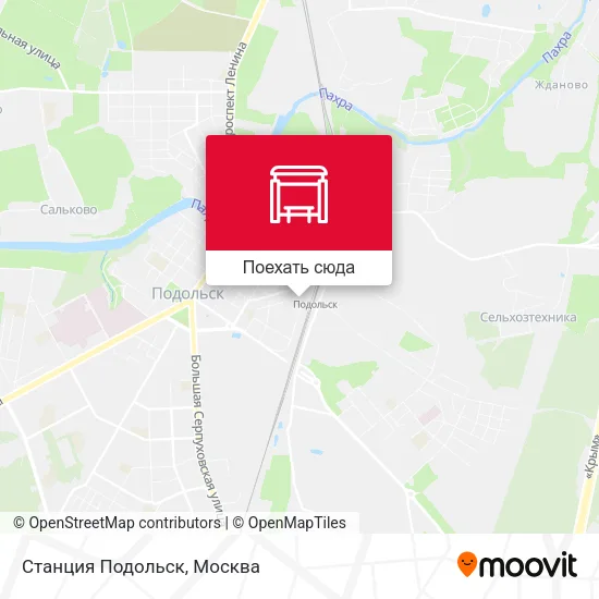 Карта Станция Подольск