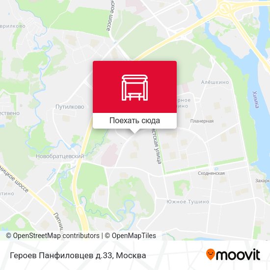 Карта Героев Панфиловцев д.33