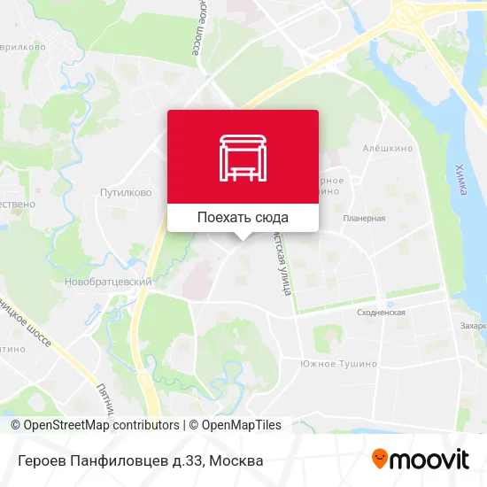Карта Героев Панфиловцев д.33