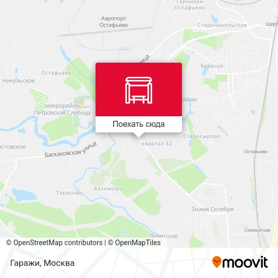 Карта Гаражи