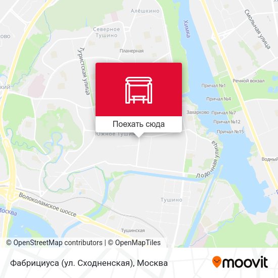 Карта Фабрициуса (ул. Сходненская)
