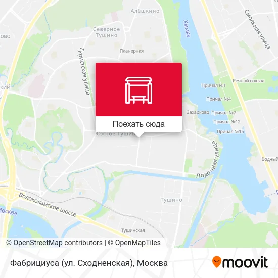 Карта Фабрициуса (ул. Сходненская)