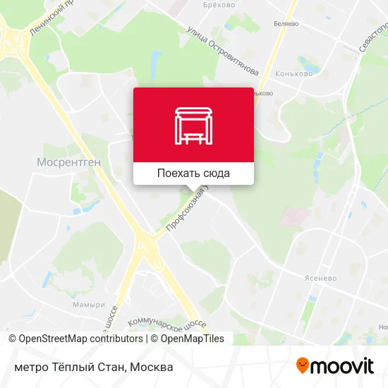 Карта метро Тёплый Стан