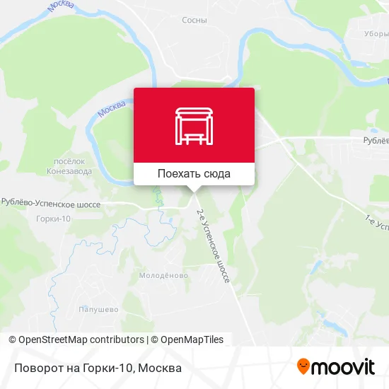 Карта Поворот на Горки-10