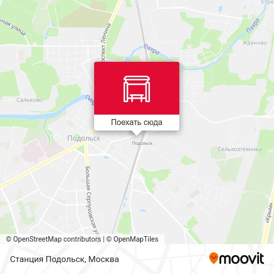 Карта Станция Подольск