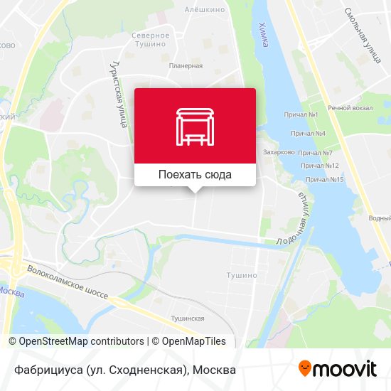 Карта Фабрициуса (ул. Сходненская)