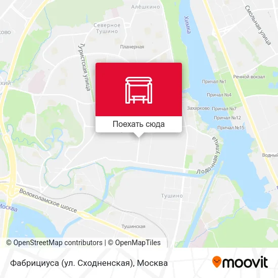 Карта Фабрициуса (ул. Сходненская)