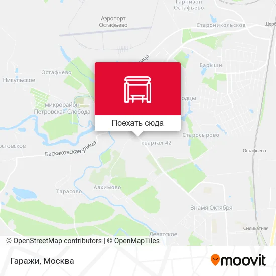 Карта Гаражи