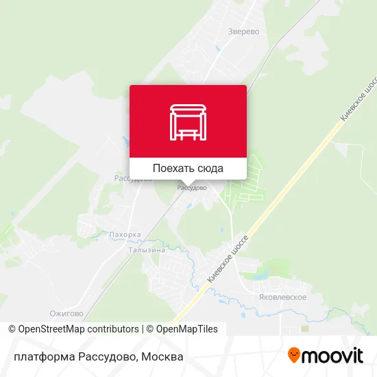 Карта платформа Рассудово