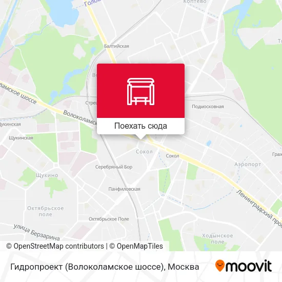 Карта Гидропроект (Волоколамское шоссе)