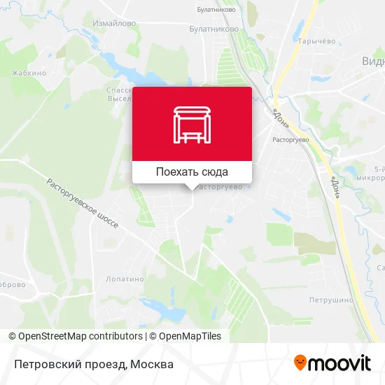 Карта Петровский проезд