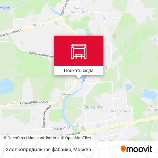 Карта Хлопкопрядильная фабрика