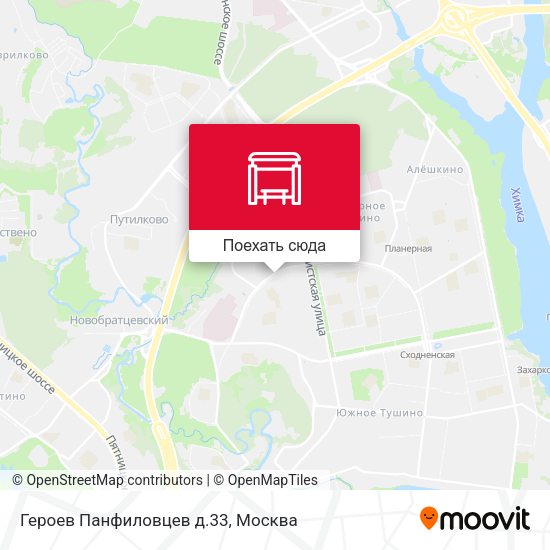 Карта Героев Панфиловцев д.33