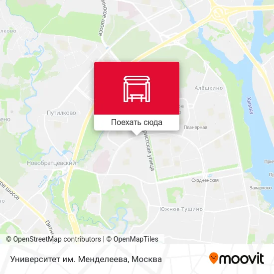 Карта Университет им. Менделеева