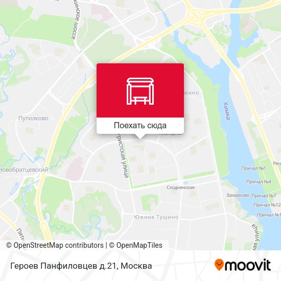Карта Героев Панфиловцев д.21