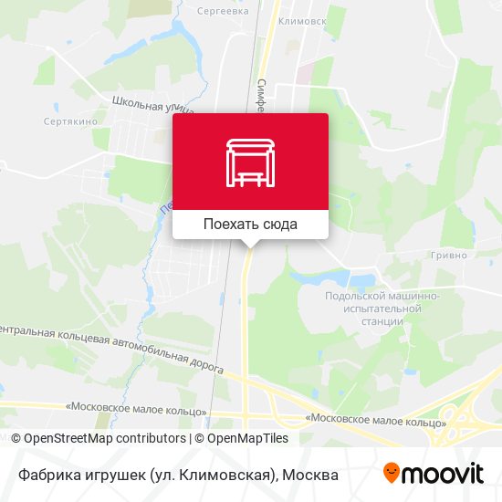 Карта Фабрика игрушек (ул. Климовская)