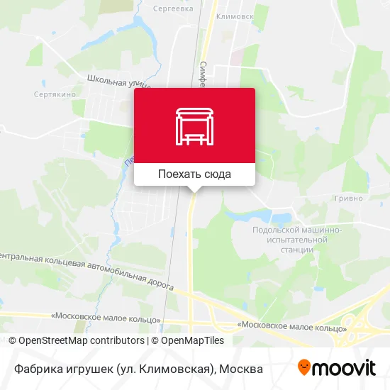 Карта Фабрика игрушек (ул. Климовская)