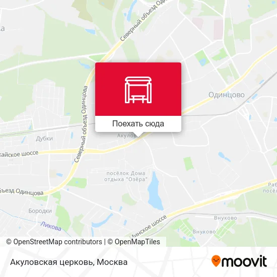 Карта Акуловская церковь