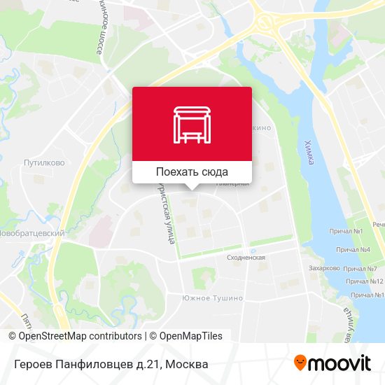 Карта Героев Панфиловцев д.21