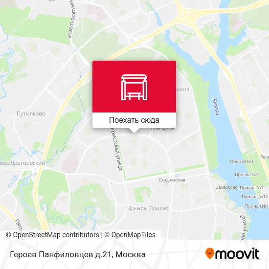 Карта Героев Панфиловцев д.21