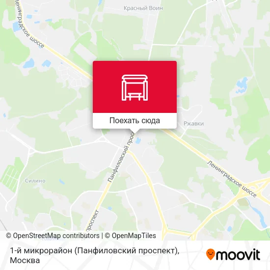 Карта 1-й микрорайон (Панфиловский проспект)