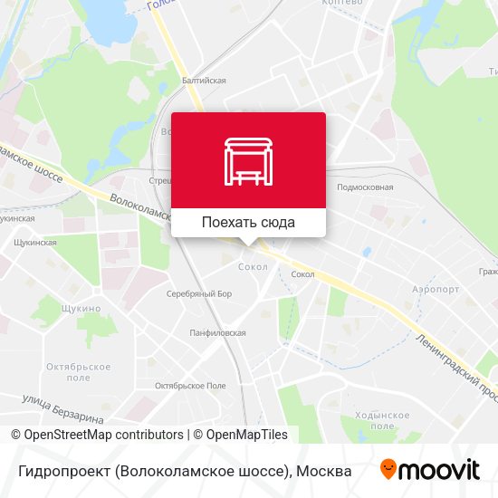 Карта Гидропроект (Волоколамское шоссе)
