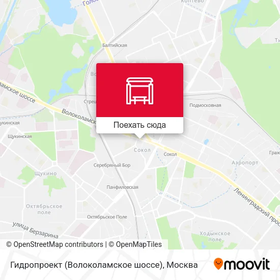 Карта Гидропроект (Волоколамское шоссе)