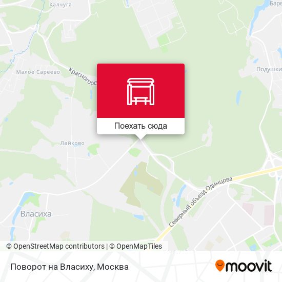Карта Поворот на Власиху