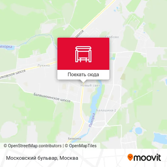 Карта Московский бульвар