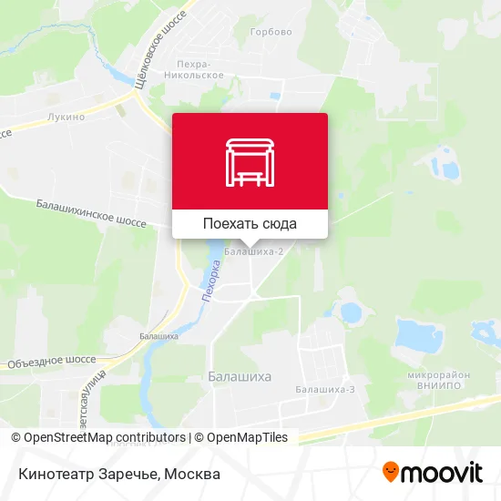 Карта Кинотеатр Заречье
