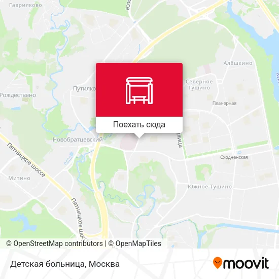 Карта Детская больница