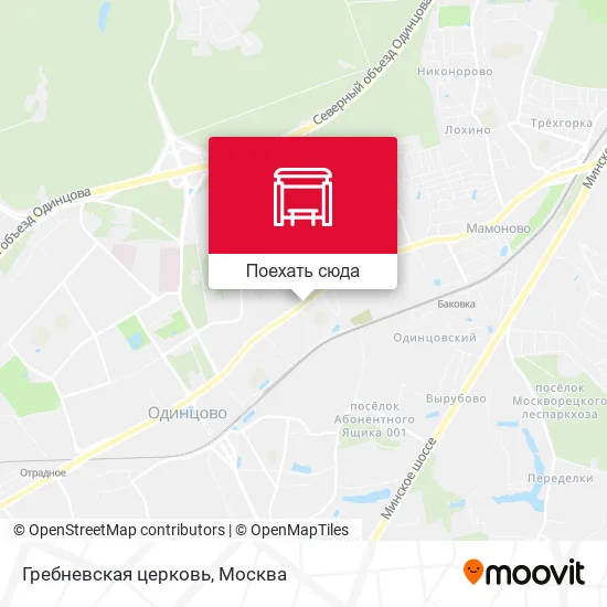 Карта Гребневская церковь