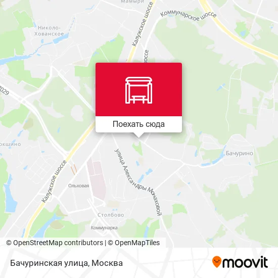 Карта Бачуринская улица