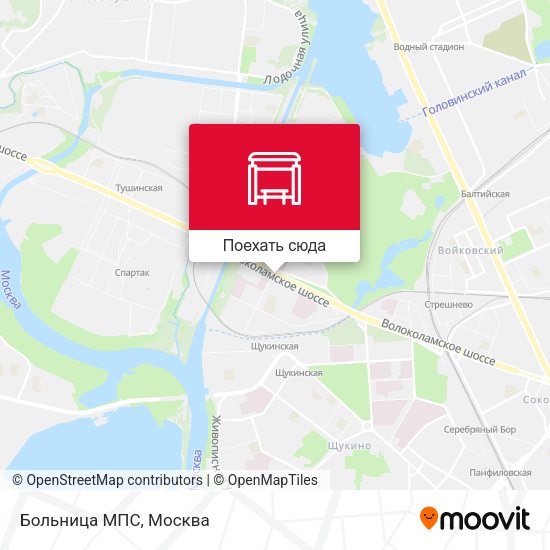 Карта Больница МПС