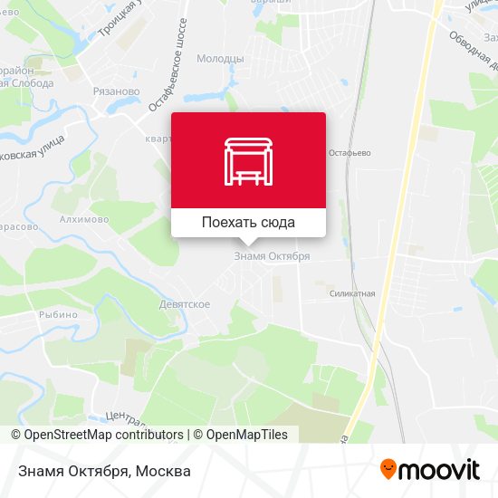 Карта Знамя Октября