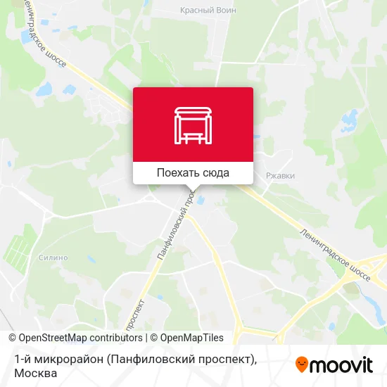 Карта 1-й микрорайон (Панфиловский проспект)