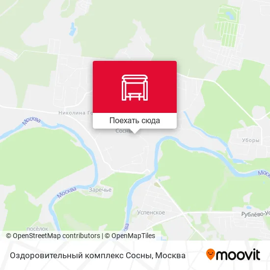 Карта Оздоровительный комплекс Сосны