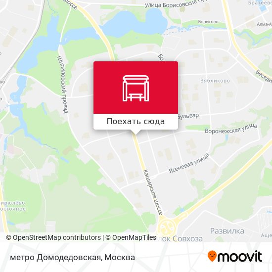 Карта метро Домодедовская