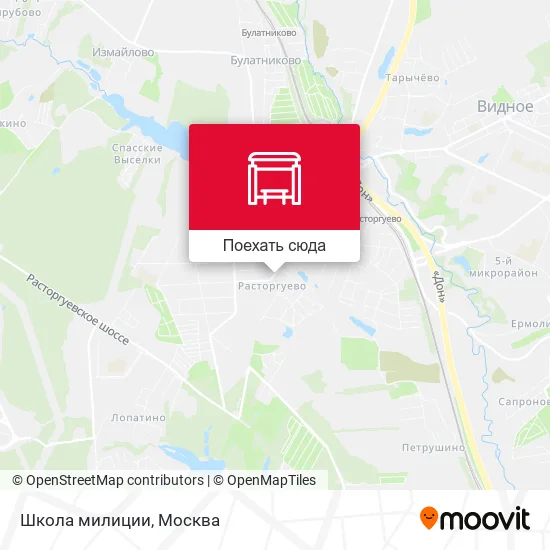 Карта Школа милиции