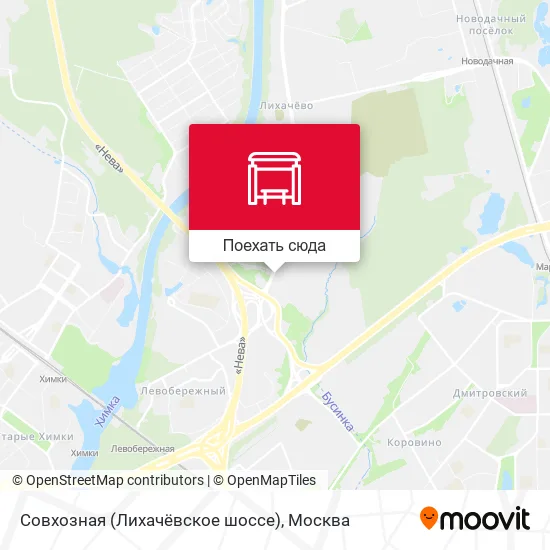 Карта Совхозная (Лихачёвское шоссе)