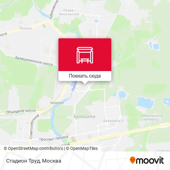 Карта Стадион Труд