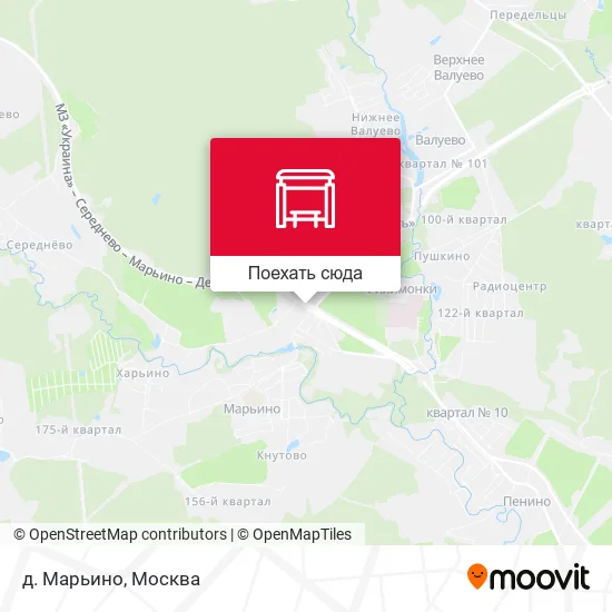 Карта д. Марьино