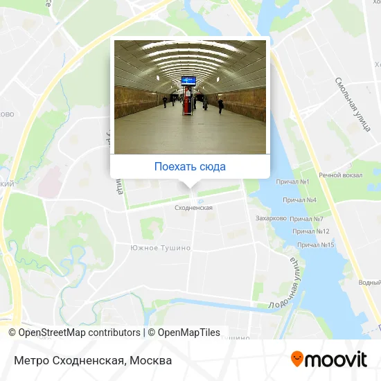 Карта Метро Сходненская
