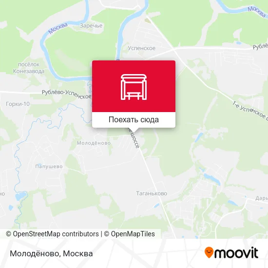 Карта Молодёново